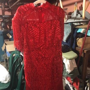 Roaring 20s style sequin red dress - new w/o tags